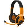Наушники полноразмерные DEFENDER Warhead G-120/64099 с микрофоном; кабель 2м (черный/оранжевый)