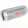 Колонка (CH2+ /ch) Bluetooth/MicroSD/c функцией Power Bank/Soft touch  (серебро)