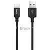 USB кабель для USB Type-C 1.0м HOCO X14 текстильный (черный) 3.0A