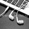 Наушники MP3/MP4 HOCO (M40) микрофон/кнопка ответа вызова (белые)