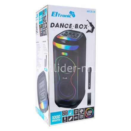 Колонка 08" (30-29 DANCE BOX 1000) динамик 2шт/8" ElTRONIC с TWS | Lider-NN - аксессуары для сотовых телефонов оптом