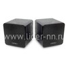 Мультимедийные стерео колонки SmartBuy CUBES USB дерево (черные)